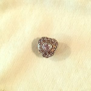 CHAMILIA HEART SWAROVSKI CRYSTAL BEAD CHARM